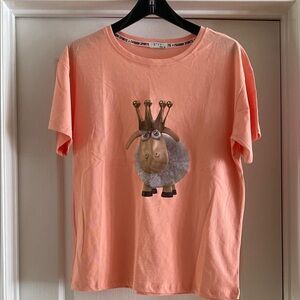 Ty Orange Short Sleeve Tee Vibrant Graphic Design